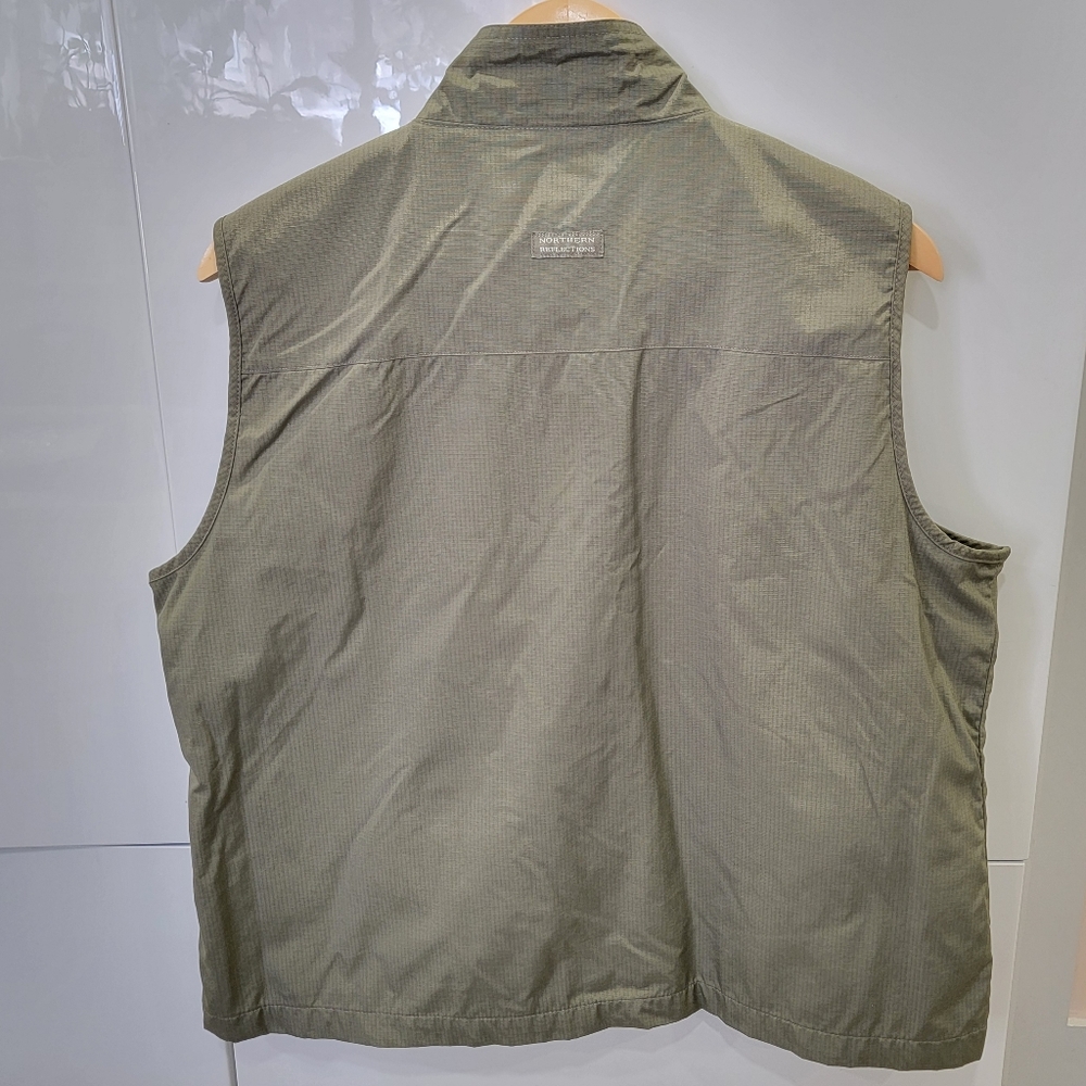 Northern Reflections Green Utility Cargo Vest Outdoor Coastal Gorpcore Womens XL - Picture 16 of 17